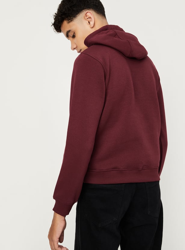 Boys Embossed Hooded Sweatshirt