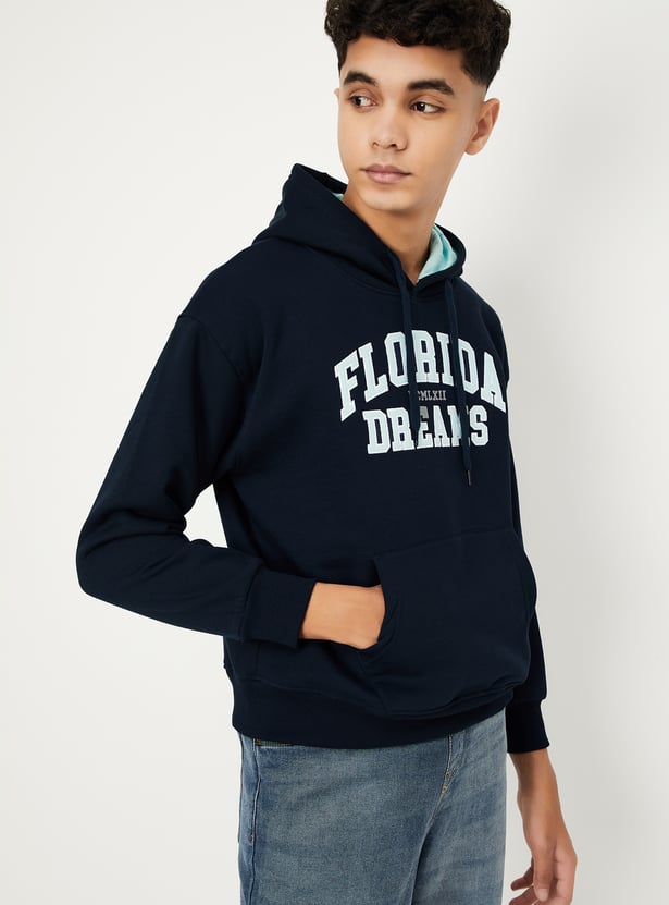 Boys Printed Hooded Sweatshirt