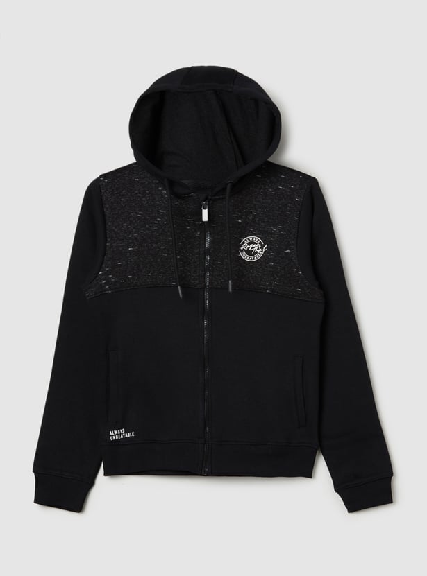 Boys Panelled Hoodie