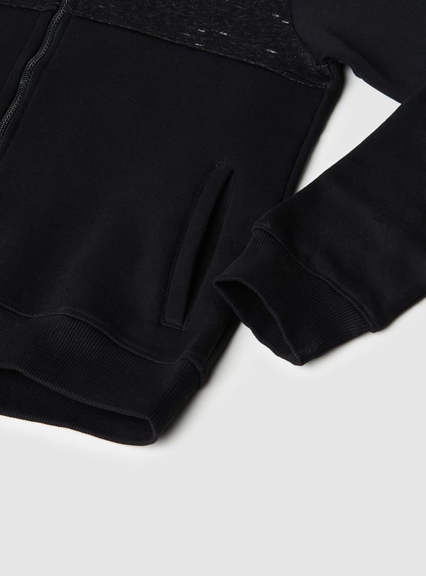 Boys Panelled Hoodie