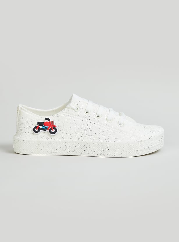 Boys Speckled Wash & Wear Sneakers