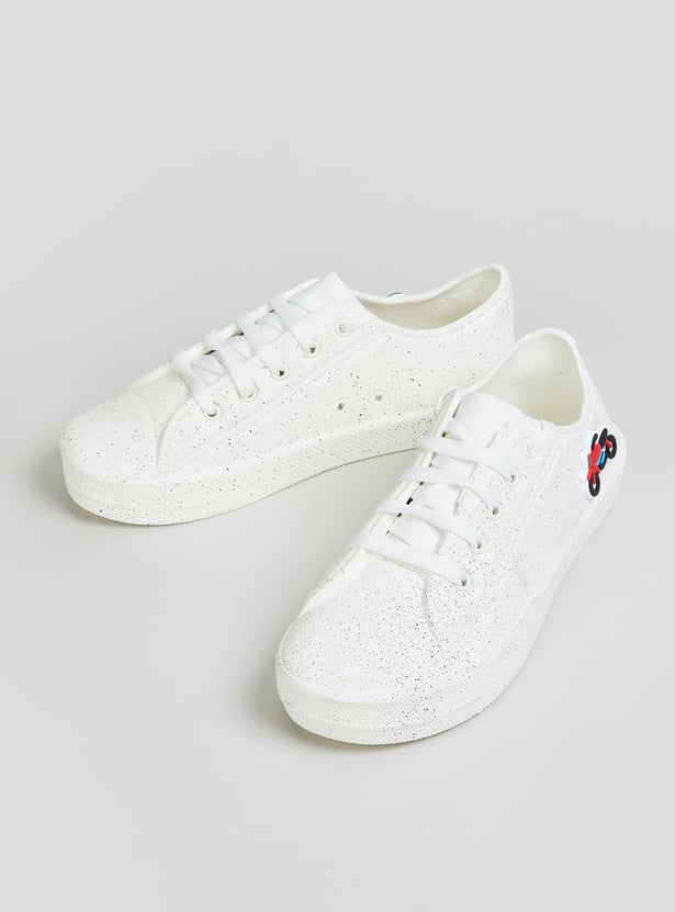 Boys Speckled Wash & Wear Sneakers
