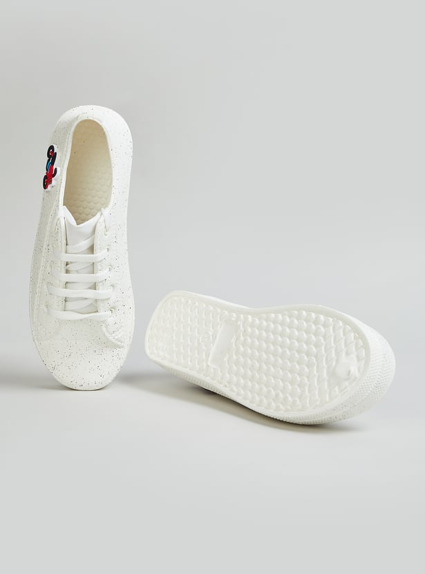 Boys Speckled Wash & Wear Sneakers