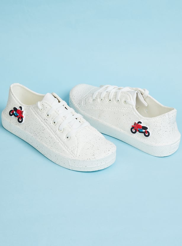 Boys Speckled Wash & Wear Sneakers
