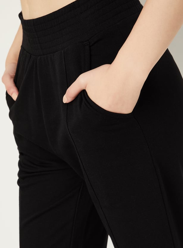 Women Solid Athleisure Joggers