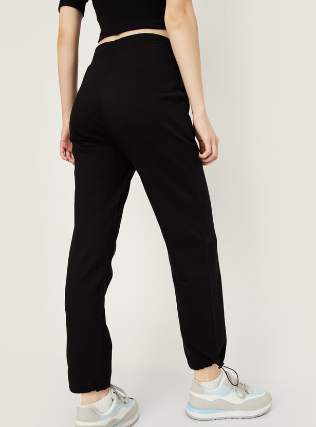 Women Solid Athleisure Joggers