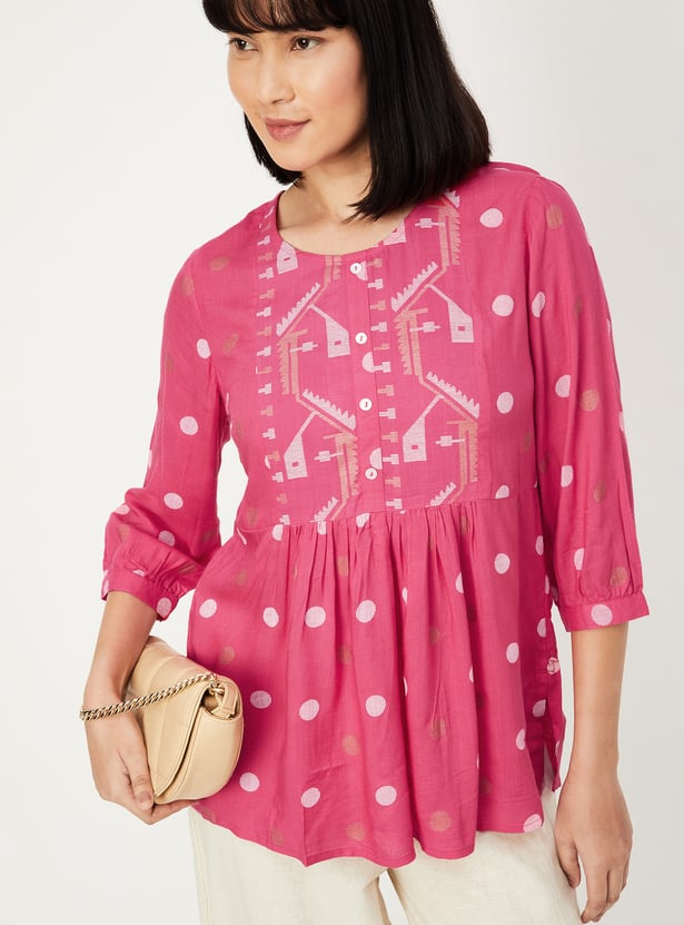 Women Printed Short Kurti