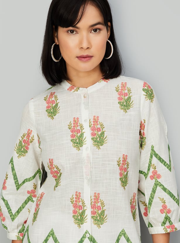 Women Floral Print Kurti