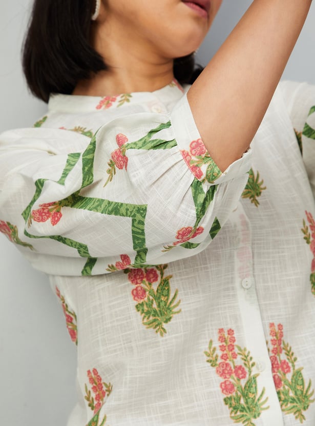 Women Floral Print Kurti