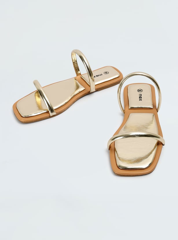 Women Double Strap Flat Sandals