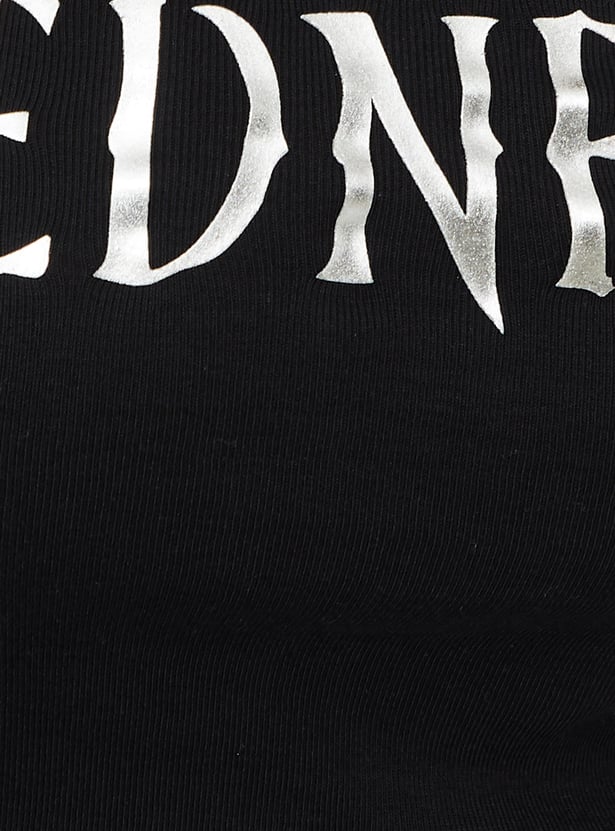 Women Wednesday Printed Off-Shoulder Top