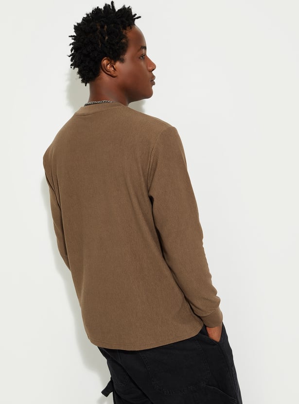 Buy URB_N Men Ribbed T-shirt Online at just