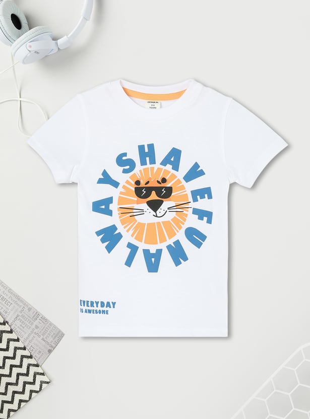 Boys Printed Shorts Set