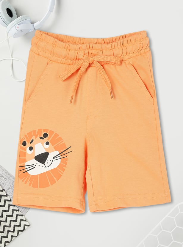 Boys Printed Shorts Set