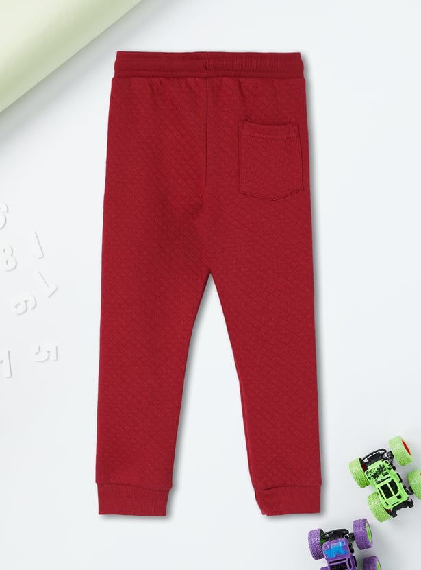 Boys Geometric Knit Joggers