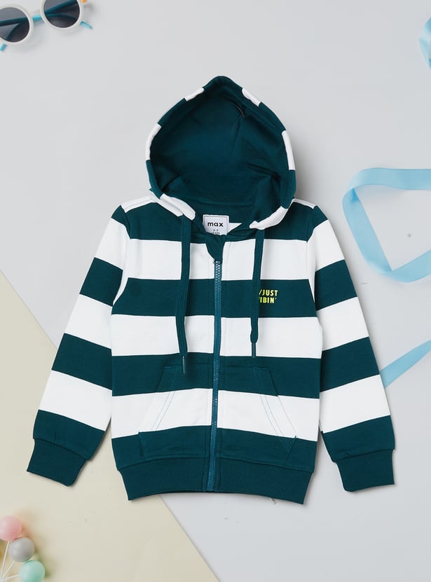 Boys Striped Hoodie