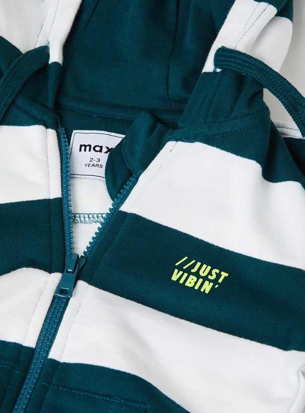 Boys Striped Hoodie