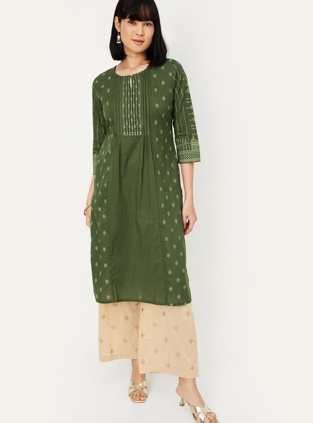 Women Printed Straight Kurta