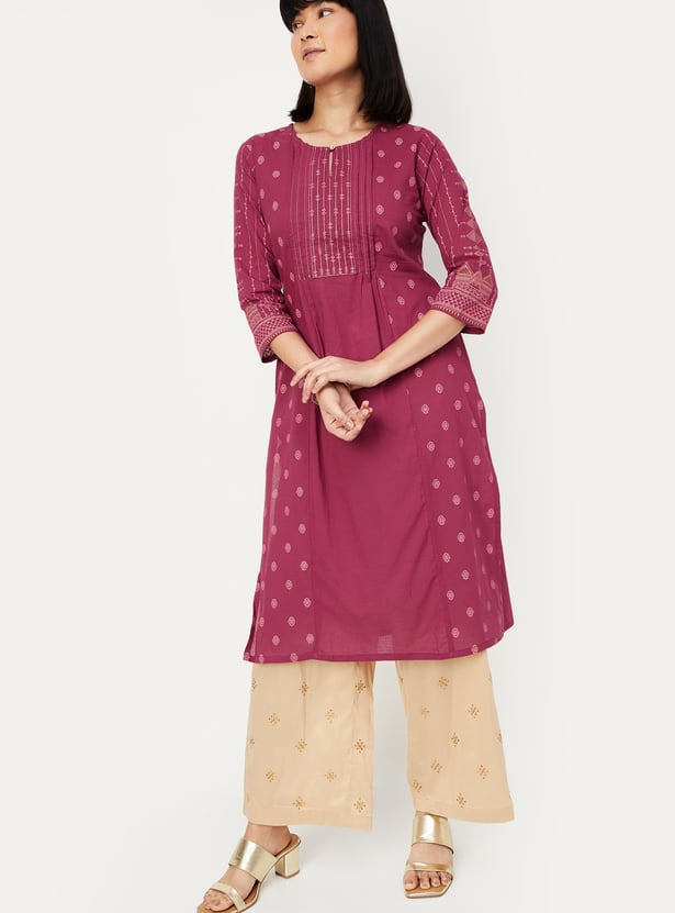 Women Printed Straight Kurta