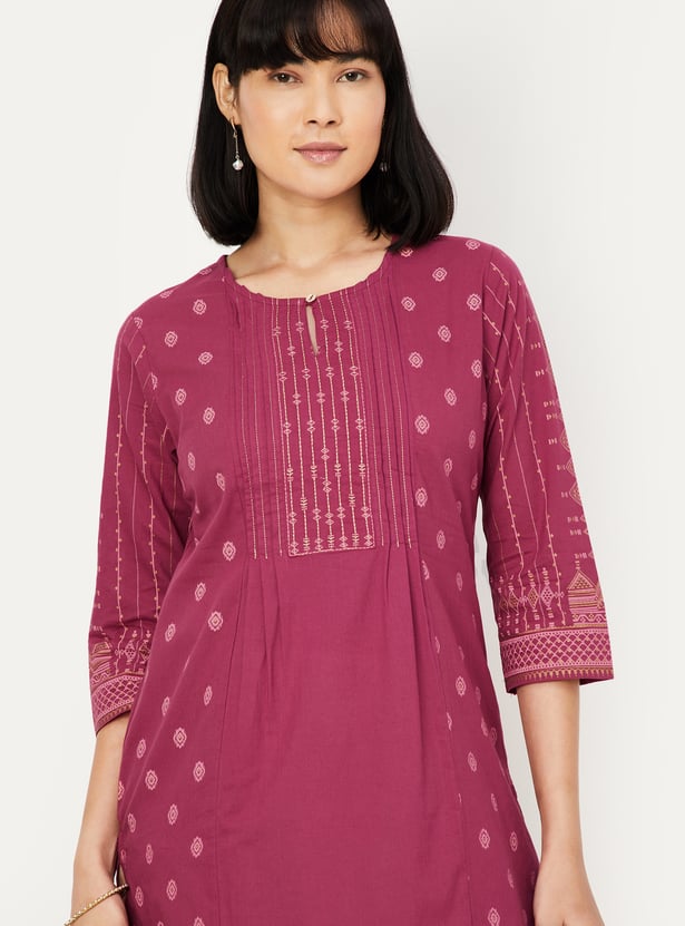 Women Printed Straight Kurta