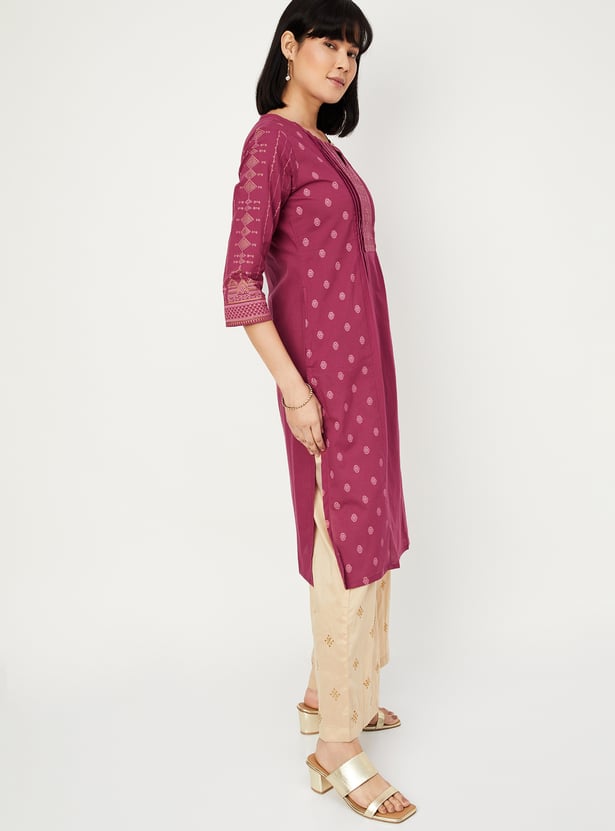 Women Printed Straight Kurta