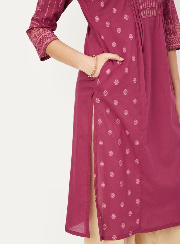 Women Printed Straight Kurta