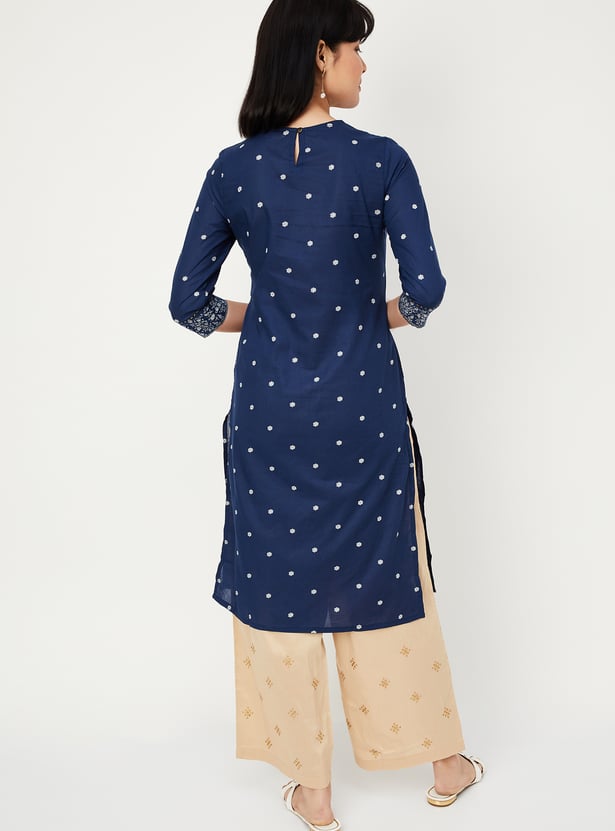 Women Floral Printed Straight Kurta