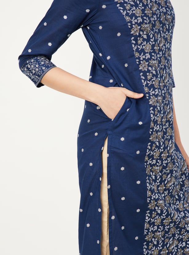 Women Floral Printed Straight Kurta