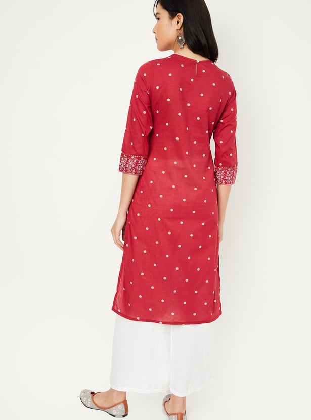 Women Floral Printed Straight Kurta