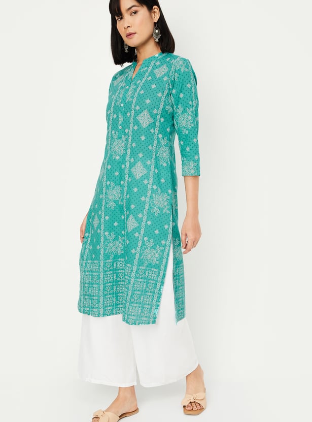 Women Printed Straight Kurta