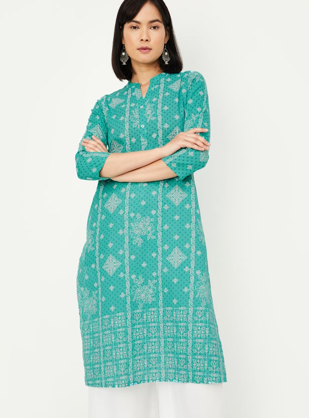 Women Printed Straight Kurta