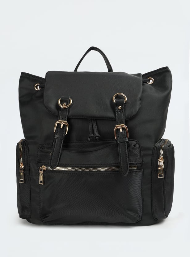 Women Solid Mini Backpack