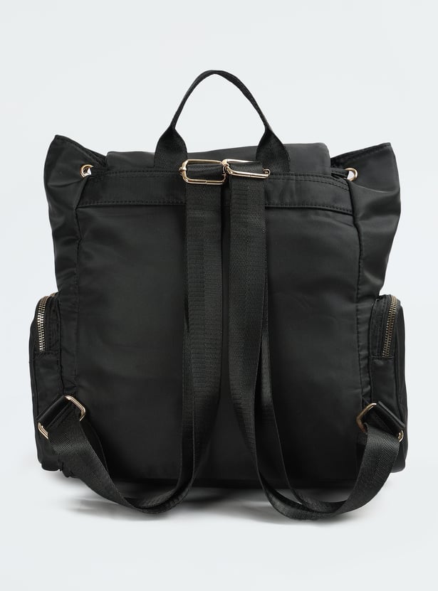 Women Solid Mini Backpack