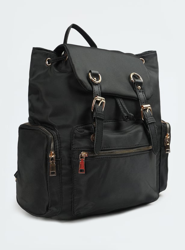 Women Solid Mini Backpack