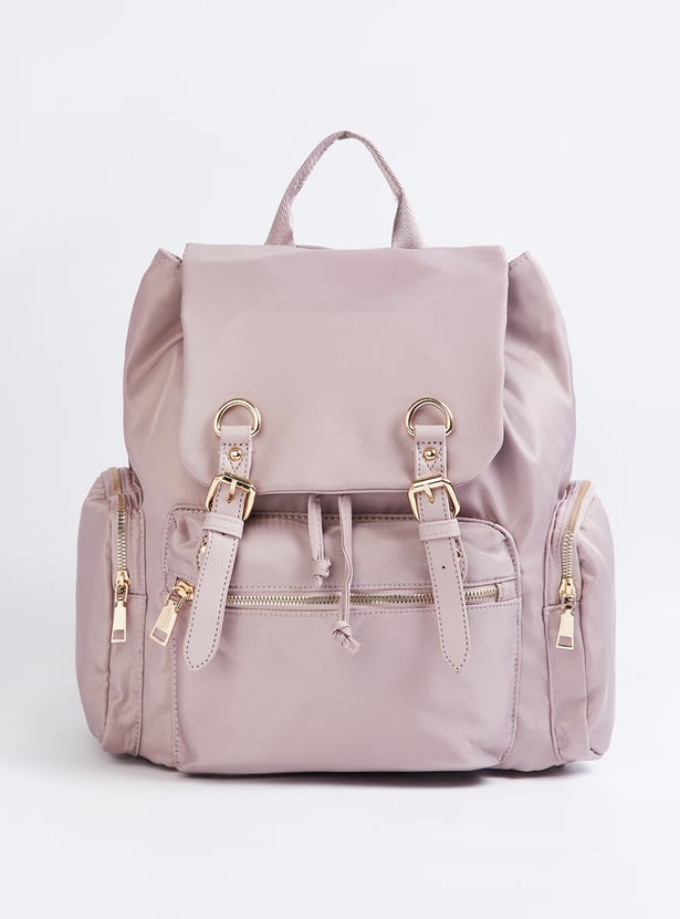 Women Solid Mini Backpack