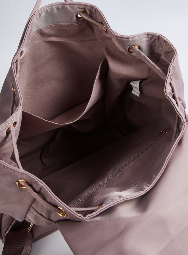 Women Solid Mini Backpack