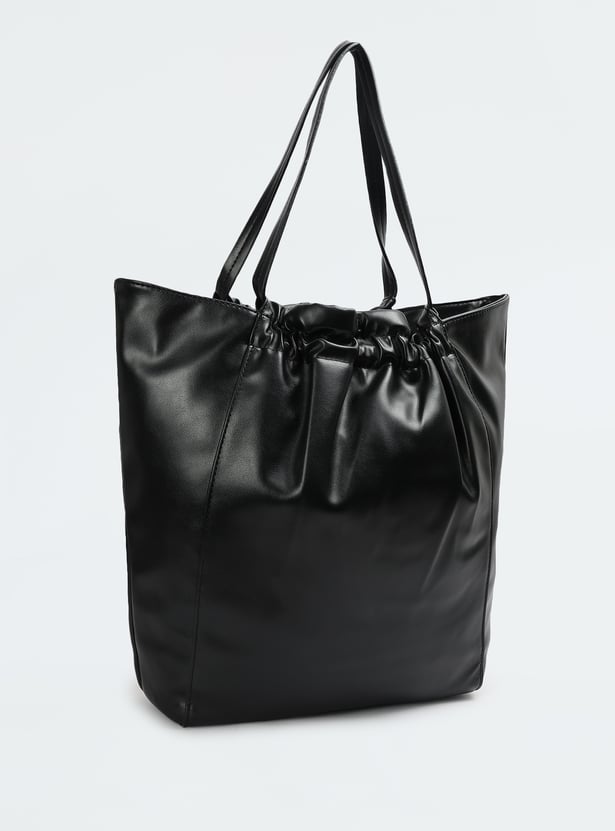 Women Solid Tote Bag