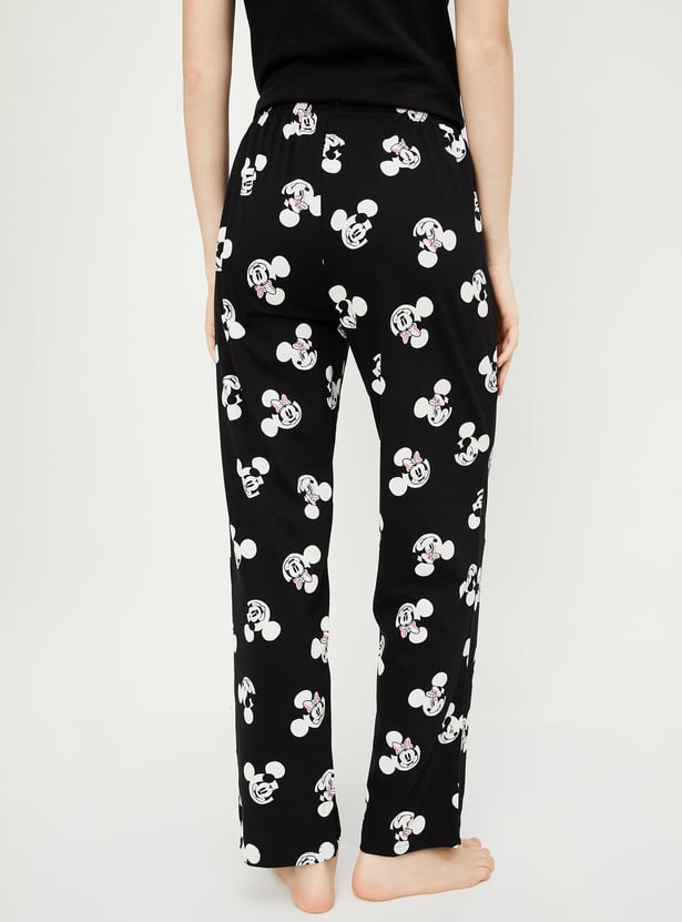 Women Mickey Mouse Printed Pyjamas