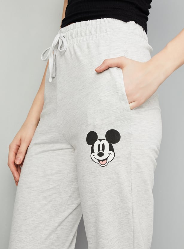 Women Mickey Mouse Printed Joggers