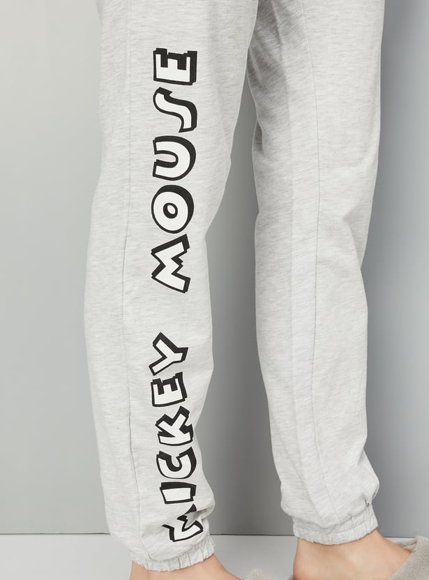 Women Mickey Mouse Printed Joggers