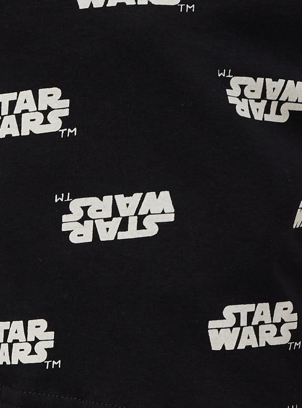 Women Star Wars Printed Knit Shorts