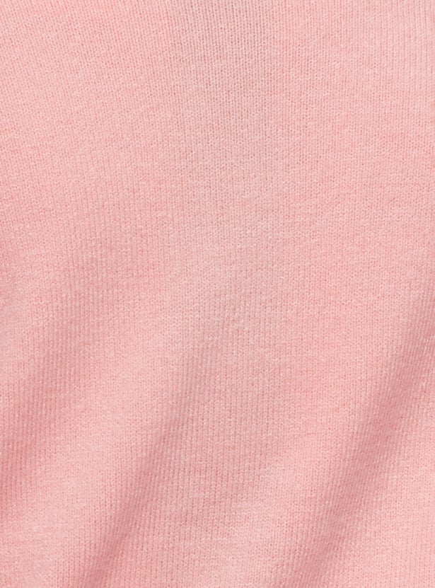 Women Knit Sweater with Button Details