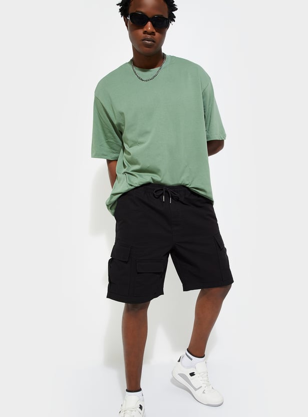 URB_N Men Relaxed Fit Solid T-shirt