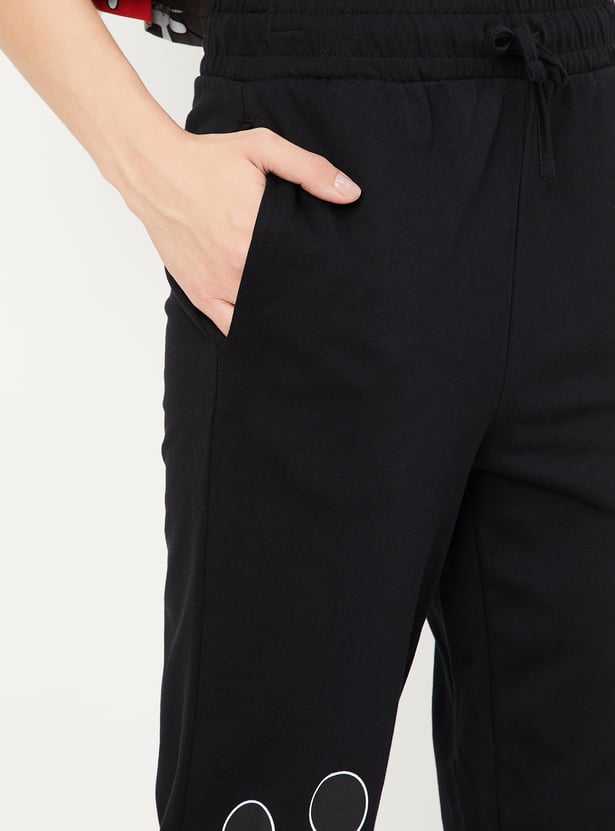 Women Mickey Mouse Printed Joggers