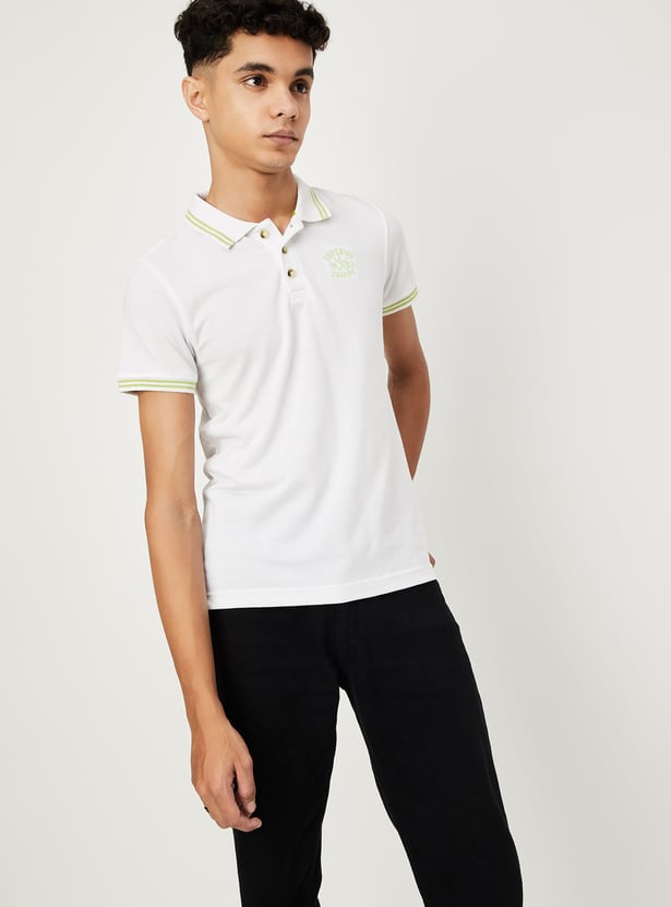 Boys Solid Polo T-shirt - Pack of 2