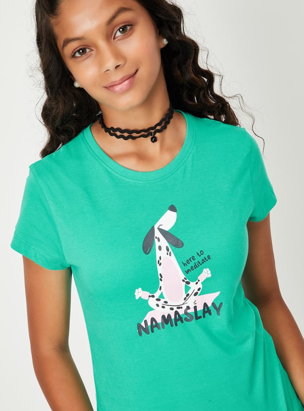 Girls Printed T-shirt - Pack of 3