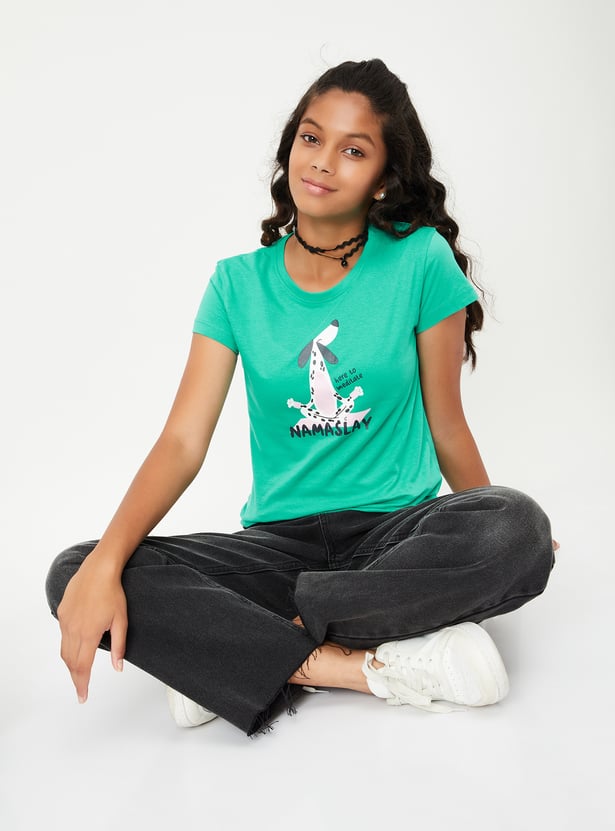 Girls Printed T-shirt - Pack of 3