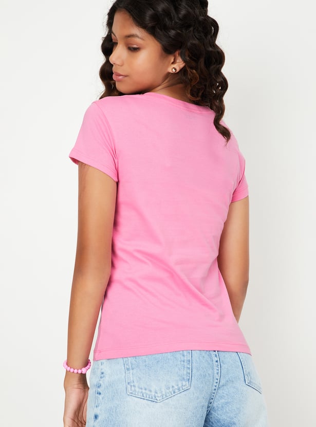 Girls Printed T-shirt - Pack of 3