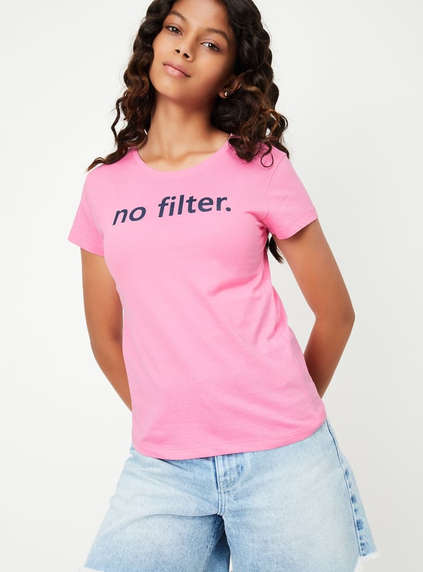 Girls Printed T-shirt - Pack of 3