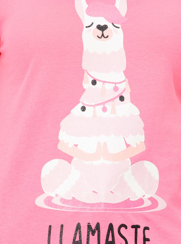 Girls Graphic Printed T-shirt - Pack of 3